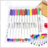 Kearing Brand Fabricate 12pcs/set 2.0mm Nibs Fabric Marker Ingrnious 12 Colors Fabric Permanent T Shirt Marker Pen#FM212 thumbnail-1