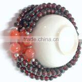 Hot Sale Natural Sterling Silver Jewelry Garnet Necklace thumbnail-1