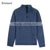 wholesale 100 polyester sweaterfleece men custom jacket