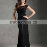 Sexy High Quality Backless Black Lace Boutique Dresses thumbnail-1