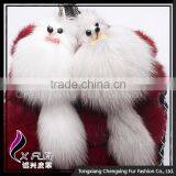CX-R-11D New Design Colourful Animal Fox Fur Keychain thumbnail-1