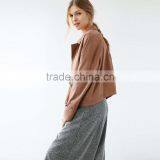Plain Girls Jacket Loose Style Fashion Design With Zipper thumbnail-4