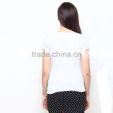 Wild White T-shirts Slim Body Tight T-shirts thumbnail-2