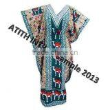 100% Polyester Printed Beachwear Kaftan thumbnail-2