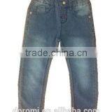 Simple Washed Kids Jeans With Elastic thumbnail-1