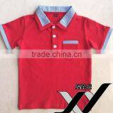 Lovely Short Sleeve Pique Kids' Polo Shirts Cotton/ Spandex High Quality Children' Clothing Boy T-shirt thumbnail-3