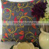 Decorative Pillow Cover, Grey Accent Pillow, Grey Couch Pillow, Throw Pillow, Floral Cushion Cover thumbnail-6