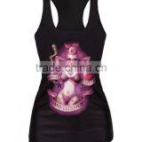 Girls Printed Sleeveless T Shirt Singlet Tank Tops thumbnail-1