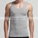Breathable High Quality OEM 100% Cotton Slim Fit Mens Tank Top For Wholesale thumbnail-4
