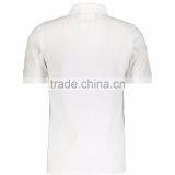 Mature Mens Solid White Button Up Polo Shirt Wholesale thumbnail-2