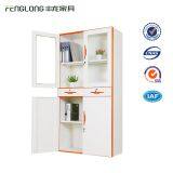 Upper Glass Door Middle Two Drawers Down Steel Door Filing Cabinet thumbnail-2