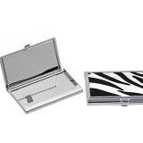Zebra PU Gift Set With Cosmetic Mirror Card Box Handbag Holder Luggage Tag thumbnail-4