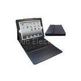 Black lightweight foldable Ipad Solar Charger Case with Wireless Bluetooth keyboard