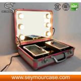 Portable Aluminum Lighted Makeup Case(LA1-AB01)
