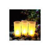 Yellow Flameless Tall Tea Light Candle Holder thumbnail-1