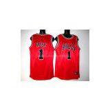 Bulls Authentic Derrick Rose road Jersey