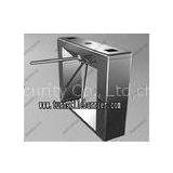 Supermarket Access Control Waist Height Turnstile , 304 Stainless Steel Bridge Tripod Turnstiles thumbnail-1