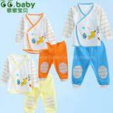 2015 Casual Striped Spring Autumn Baby Sets Three Color Newborn Clothing Sets Long Tops+Pants Babies Baby Boys Girls Suits thumbnail-1