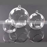 Hanging Glass Terrarium Round Clear Glass Globe Home Decor Glass Ball Terrarium
