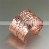 Metallic Chunky Wide Bracelet Cuff Armband Bangle Adjustable Costume Jewelry thumbnail-1
