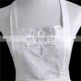 Tea Party White Lace Victorian Hostess Battenburg Lace Apron With Pockets Ladies thumbnail-3