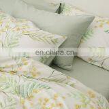 RawHouse Home Textile Plant Yellow Flower Print Cotton Bedding Set thumbnail-1
