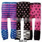 Toddler Boys Girls Knit Footless Ankle Tight Leggings Pants Tights Printed Polkar Dot Skull Trousers 4 Size 3 Pairs/pack thumbnail-6