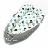 Baby Sleeping Nest Bed 100% Soft Cotton Newborn Lounger Portable Crib Suitable Baby Nest thumbnail-6