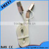 2 in 1 Micro USB Data Sync Charger Cable With 8PIN and 5PIN 1m thumbnail-1