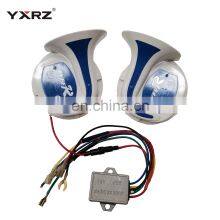 High Powerful Waterproof 12v Loud Speaker 115DB Multi-tone Digital Electric Mocc R Type Horn Magic 18 Sound Snail Horn thumbnail-2