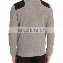 Mens Wool Cashmere Knitted Pullover Sweater With Shoulder Pad thumbnail-2