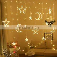 Release Holiday Moon Star New Curtain String Decorative Outdoor LED Lights Christmas thumbnail-1