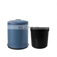 Round Shape Upgrade Garbage Can Steel Powder Coating Waste Bins Household Bathroom Special Pedal High Quality Trash Can thumbnail-2