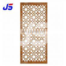 Corten Steel Garden Screen Laser Cut Outdoor Garden Privacy Art Metal Screens Panels Decorative Sheet Metal Panels Fence thumbnail-3