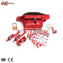 Персональный регулируемый поясной ремень, замок на замке, сумка для блокировки, электрический набор для блокировки безопасности