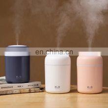 Mini Ultrasonic 300ml H2o Spray Mist Maker Double Wet Fogger Aroma Diffuser Essential Oil Car Air Humidifier With Led Lamp