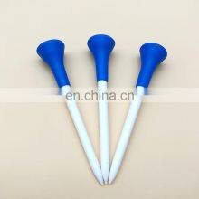 50 Pieces Acceptable Ready to Ship Random Color 83 mm Double Layers Soft Head Plastic Golf Tee thumbnail-1