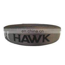 Eco-friendly 25-50mm Logo Custom Black Silk-screed Printed Polyester /nylon Webbing Tape Strap Ribbon for Outdoor Garment thumbnail-4