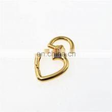 Heart Shape Spring Snap Hook Closes Locking Clip Spring Type Clasps Carabiner for Bags Keychains thumbnail-3