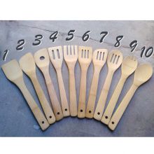 Wholesale Best Bamboo cooking utensils set/Bamboo wooden kitchen serving spoons kitchenware