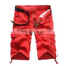 New Fashion Factory Price High Quality Blank Cotton Drawstring Waist Men's 4 Cargo Pocket Shorts thumbnail-3