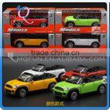 Mini Qute 1:32 Kids Die Cast Pull Back Alloy Music Light Vehicle Diecast Model Car Model Electronic Educational Toy NO.MQ 998-6A