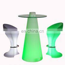 Glowing Cocktail Event Party Wedding Led Bar Tables and Chairs Led Light up Tables Entertainment Furniture Led Bar Table