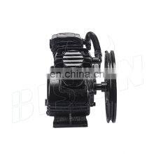 Bison China Wholesaler Bomba de cabeça de compressor de ar acionada por correia com dois cilindros e dois estágios de 3Hp thumbnail-2