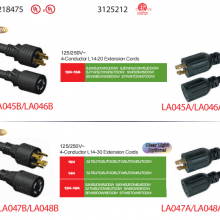 NEMA L14-20P Locking Power Supply Cord thumbnail-2