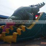 PLATO PVC Trapualin I Nflatables Water Slide , Long Water Slides For USA