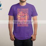 100% Thin Soft Combed Cotton Vintage Casual v Neck Tshirt for Men Wholesale thumbnail-3