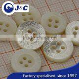 Nature White Color Trocas Shell Button