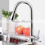 New Arrival Luxury Chrome Kitchen Sink Pull Out Spray Faucet Basin Swivel Spout Mixer Tap thumbnail-1