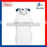 custom made high quality fitness singlets for wholesale vest